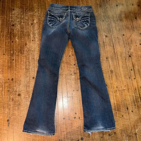 Silver Jeans Silver Suki Surplus embroidered sunrays 28x32 western jeans