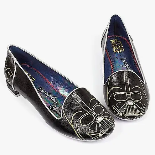 Irregular Choice Star Wars Darth Vader I Am Your Father Flat Loafer Black 8.5