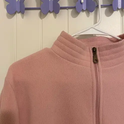 Vintage Carol Rose women’s pink fleece full zip jacket large