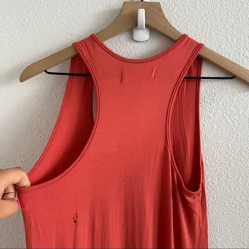 Fighting Eel Maxi Tank Dress Side Detailing Longline Stretchy Sharkbite Hem XS