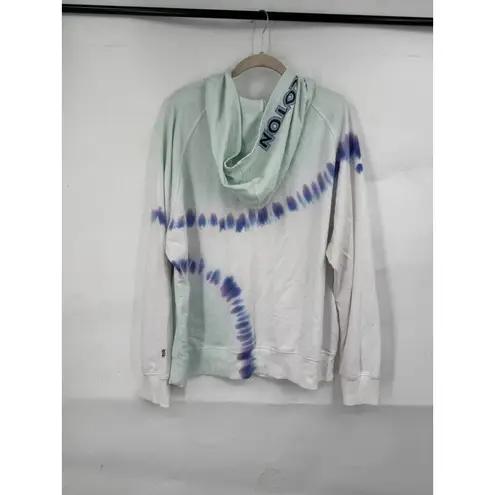 Peloton Sunburst Tie Dye 1/2 Zip Hoodie Women XL Blue Athleisure Athletic