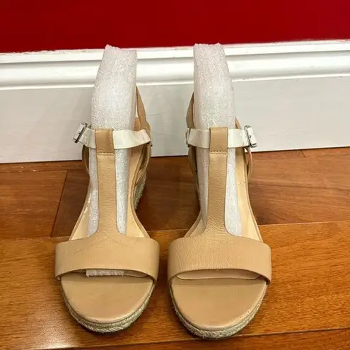 Cole Haan  two tone Elizabeth T-Strap Espadrille sandals size 7.5