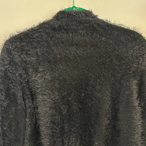 Next  BRAND BLACK FURRY OPEN SWEATER NO BUTTONS/ZIPPERS..SUPER SOFT.. SUPER COMFY thumbnail 4