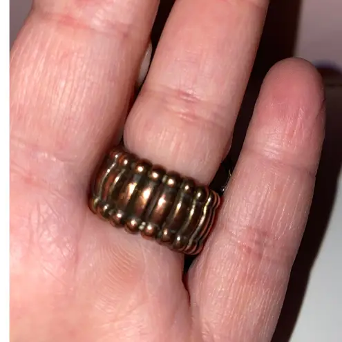 Lot of 3 Statement Rings Adjustable Bands Peacock Enamel Rhinestone Cocktail Gold