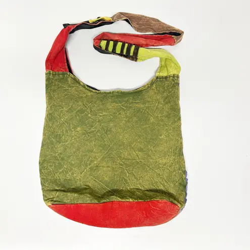 Boho Sugar Skull Shoulder Bag Patchwork Hippie Festival Purse Hobo Crossbody White