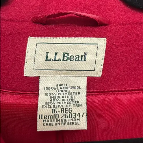 LL Bean Women’s Classic Lambswool Polo Coat Three