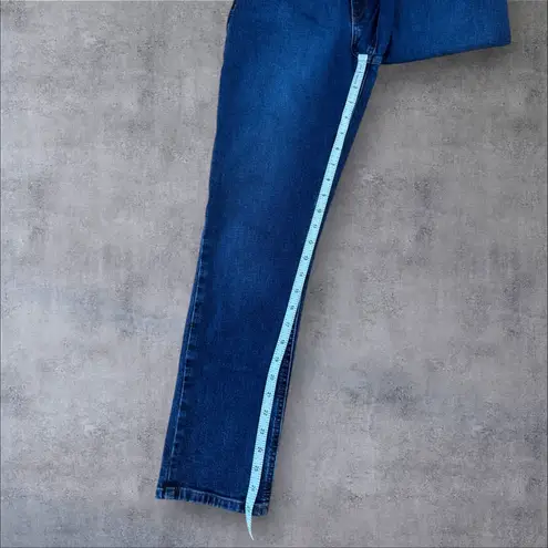 MOTT & BOW Slim Boyfriend Jeans Ridge Wash Women’s 27 x 28 Dark Indigo Blue