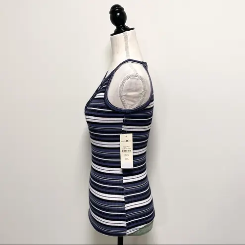 Wishful park Ribbed Stripe Key Hole Sleeveless Tank NWT Juniors Small Racerback