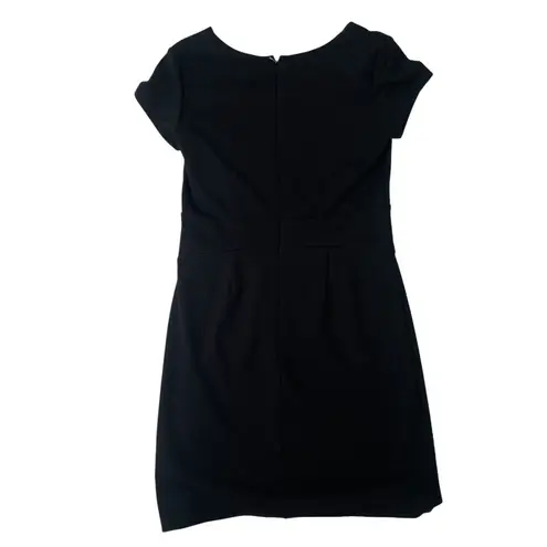 Adrienne Vittadini Women's Square Neck Cap Sleeve Knee-Length Black Dress Sz. 12