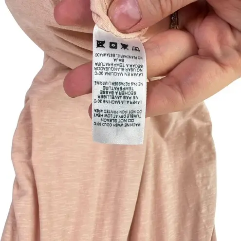 Sundry NWT U-Neck Sleeveless Dress Light Pink Pigment Cashew Ruched Size 1 Small