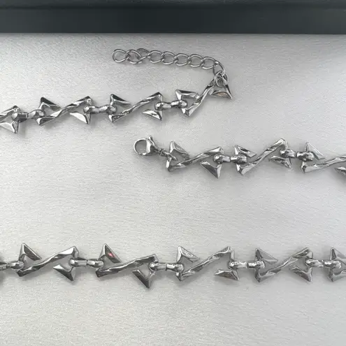 Link Chain Necklace for Men Women Streetwear Punk Hip Hop Unisex Style Silver