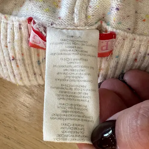 PJ Salvage confetti knit pajama lounge pants size large Tan