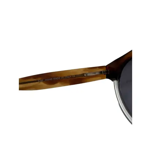 illesteva Brown Ombre Framed Round Sunglasses with Case