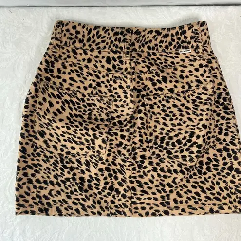 Billabong  Mini Skirt Animal Print‎ Leopard Black and Tan Women's Size 26