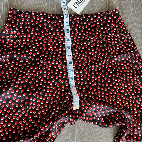 L'Agence L’AGENCE Ankle Pants Womens Size 4 Black With Red Polka Dot