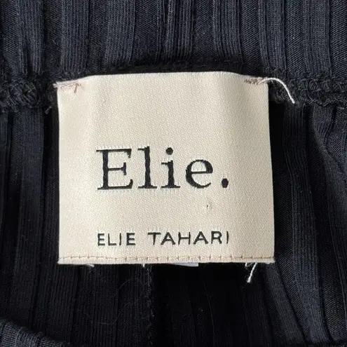 Elie Tahari Elie. Pants Women Small Black Wide Leg Crop Pants Neutral Minimalist