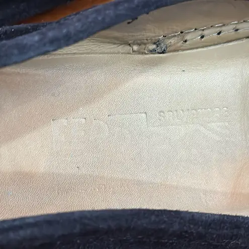 Salvatore Ferragamo  Suede Horsebit Black Loafers Size 7 B