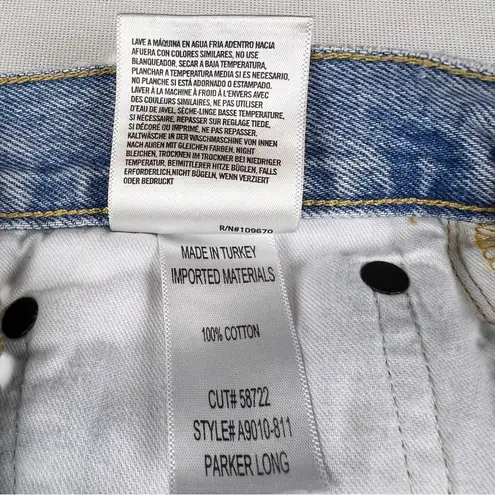 AGOLDE  High Rise Parker Blue Denim Long Shorts
Size 26