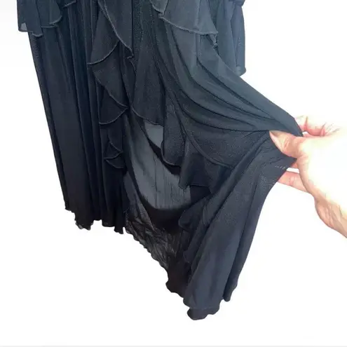 Majorelle NEW NWT Giules Strapless Ruched Maxi Gown In Black