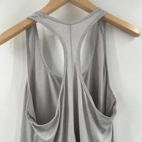 Lole Tank Top Size Large Light Gray Racerback Athleisure Athletic Yoga Outdoor