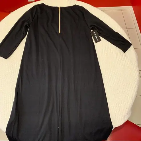 KARI LYN red/white/black striped zip up dress Red Size undefined