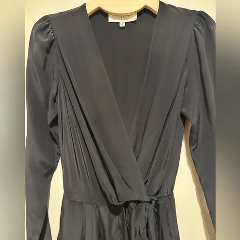 Rory Beca Revolve Black Silk Long Sleeve jumpsuit S