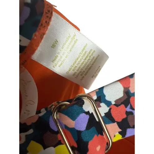 Anne cole Twist Front Shirred Confetti Multicolor One Piece Swimsuit Plus 18W