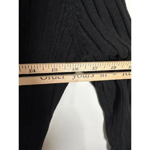 Y2K Belldini Womens Medium Hoodie Long Sleeve Top Black Stretch Full Zip