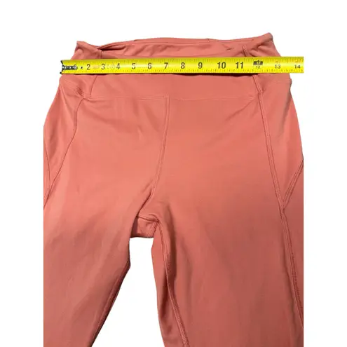 PINK Sport Coral Lace Panel Leggings – Size M Orange Size M