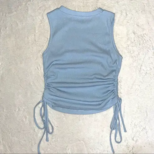 Illa Illa NWT Island Gypsy Side Tie Cinch Tank top in Blue size Small - Image 6