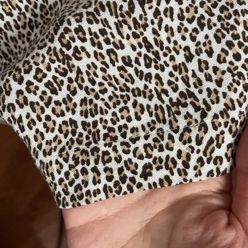Jenni Kayne leopard viscose t-shirt dress size L