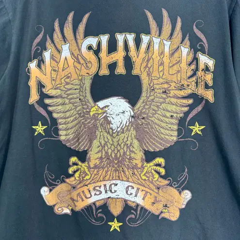 Altar'd State Altar’d State Oversized Black Graphic Tee Nashville Music City Women’s X-Small