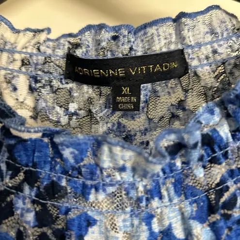 Adrienne Vittadini Blue Sleeveless Tank Top XL