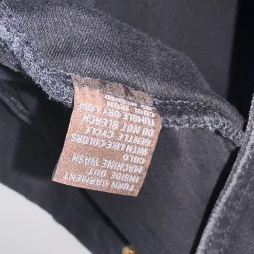 J. McLaughlin Sailor Jeans Black Gold Buttons Preppy Academia French Slim Sz 6