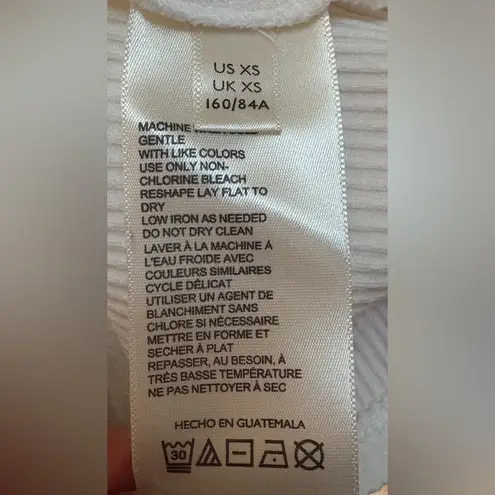 Anthropologie  Maeve Cream Turtle Neck Ling Sleeve Tee Size Extra Small NWOT - Image 6