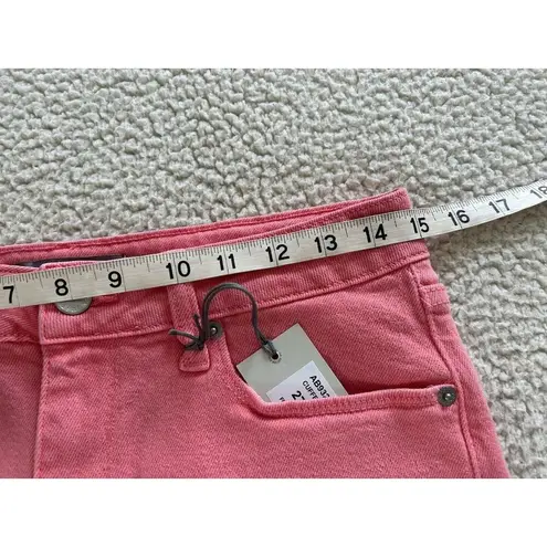 Just USA Shorts Women's Fruit Punch Pink Denim Cuffed Frayed Hem Size 27