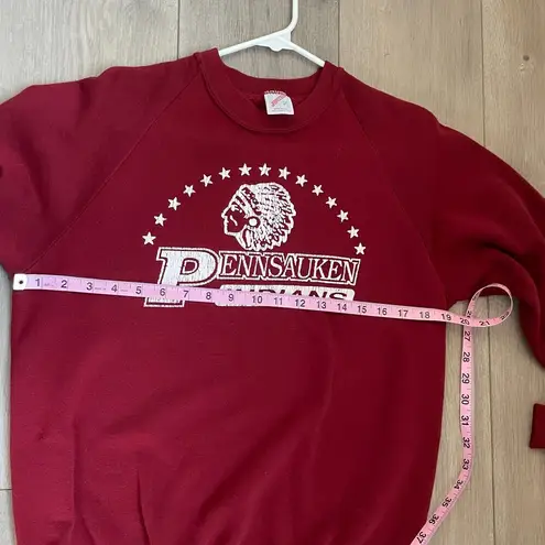 None Vintage maroon long sleeve graphic sweatshirt