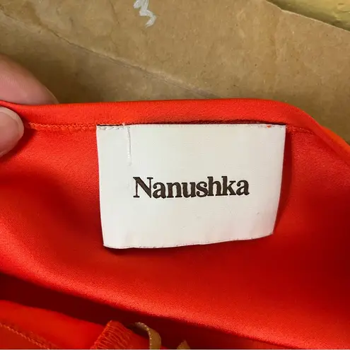 Nanushka Emila Minidress in Blood Orange Size L