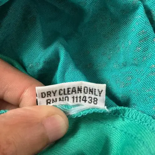 Lapogee Dress Teal Gold Boho Mini Short Sleeve Cover Up Beach Blue