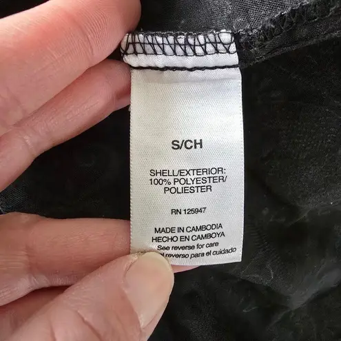 Signature Studio Black Whimsigoth Burnout Velvet Blouse – Size Small