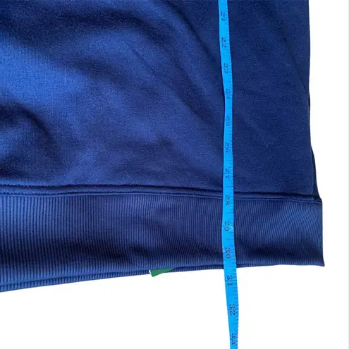 Halara NWT Oversized Navy Fleece Crewneck Sweatshirt XL Athleisure Cozy - Image 7