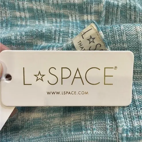 l*space NWT L* Anthropologie‎ Zephyr Crop Top in Poolside Blue Size XL - Image 4