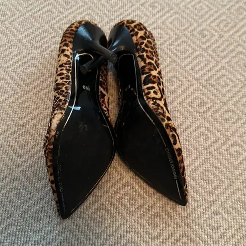Charles Jourdan Leopard Print Calf