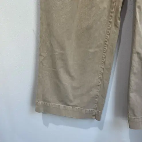 Pistola Ellery High Rise Wide Leg 100% Cotton Pants Size 30P in Sesame Tan