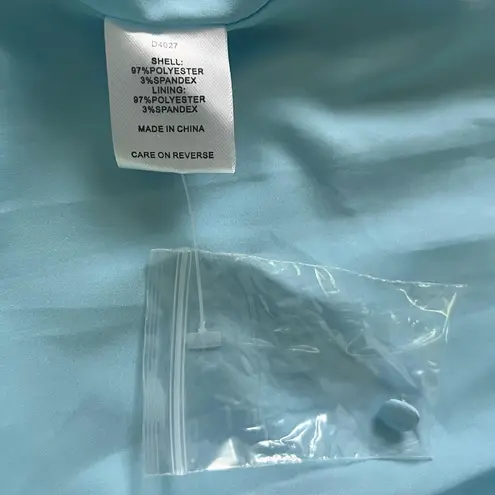 Alexia Admor NWT Lorelei Halogen Blue Satin Button Midi Dress