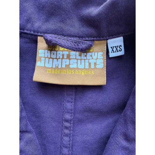 Big Bud Press Short Sleeve Jumpsuit in Purple Size XXS XX