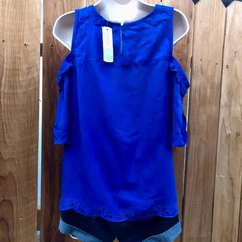 Skies Are Blue Cobalt Cut Out Tank Top