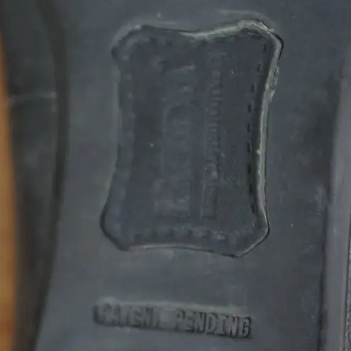 Born Black Leather Bow Front Flats Size 10