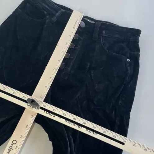 DL1961 Pants Womens 27 Black Chrissy Ultra High Rise Instasculpt Velvet Skinny