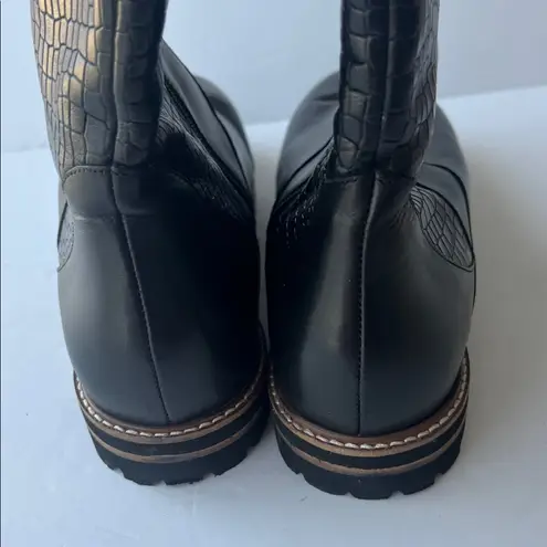 Trotters Franki Black Boots – Women’s 12W | Chic Wide